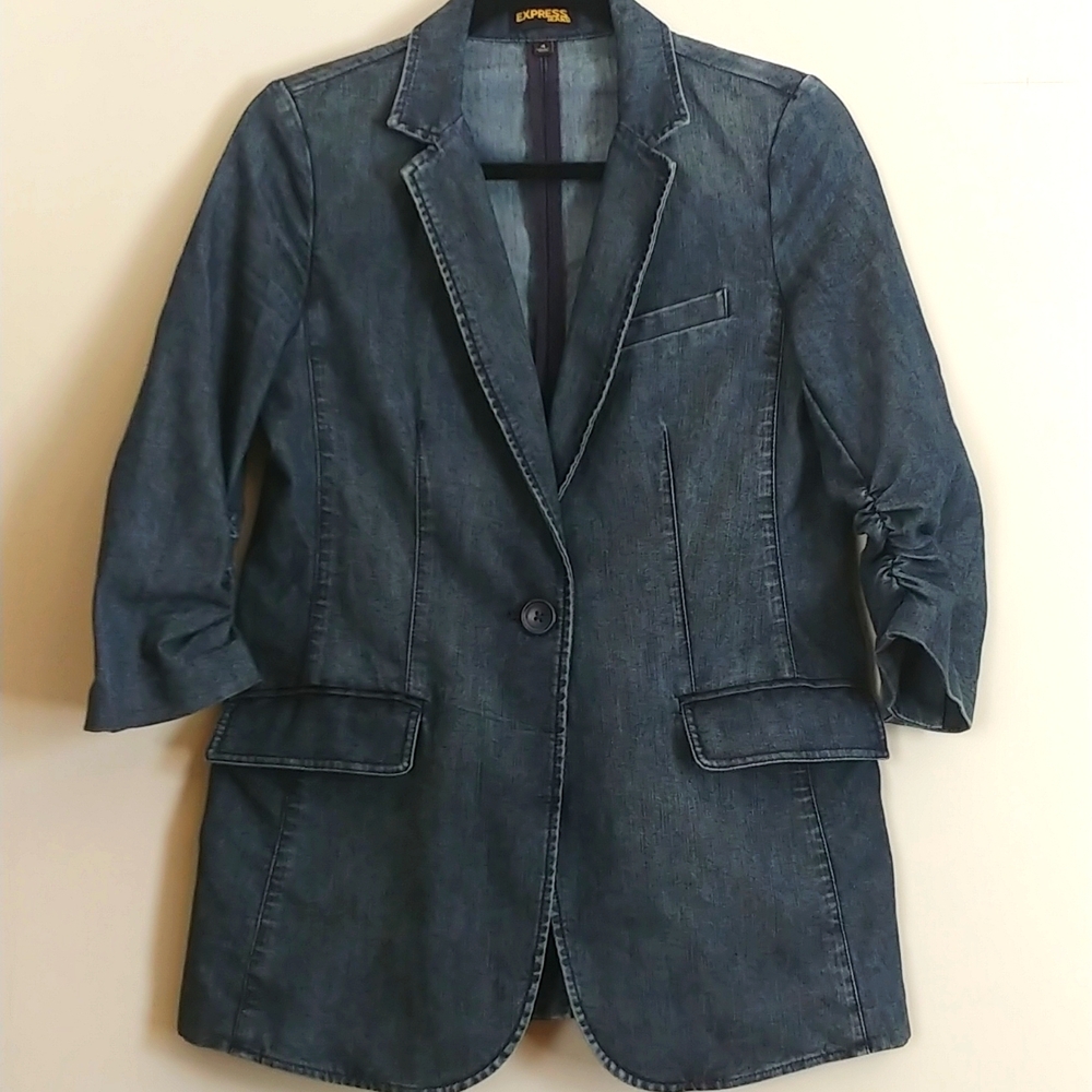 Denim Blazer - image 1